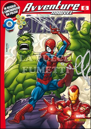 MARVEL ADVENTURES #     6 - AVVENTURE MARVEL: AVENGERS 6 + LANCIADISCHI DA POLSO
